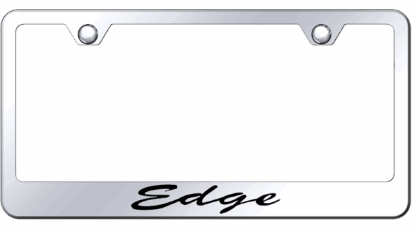 Ford Edge Laser Etched Script Logo Chrome License Plate Frame Official Licensed