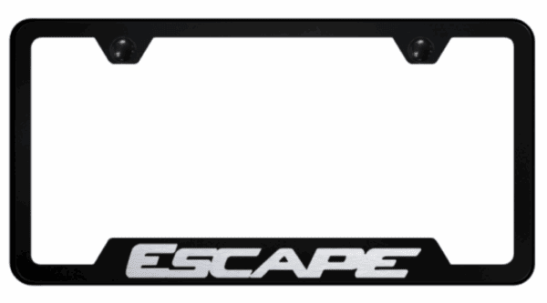 Ford Escape Laser Etched Logo Notched License Plate Frame Official Licensed