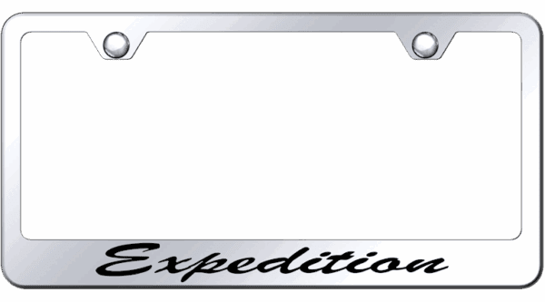 Ford Expedition Etched Script Logo Chrome License Plate Frame Official Licensed