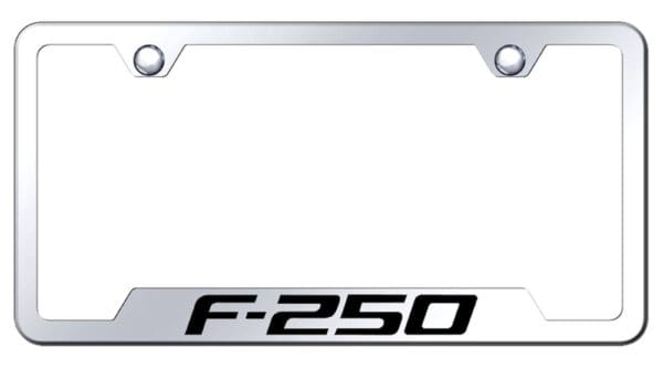 Ford F-250 Laser Etched Logo Cut-Out License Plate Frame