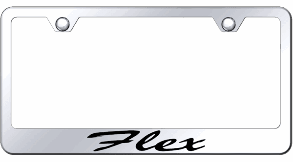 Ford Flex Laser Etched Script Logo Chrome License Plate Frame Official Licensed