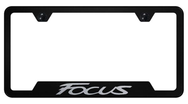 Ford Focus Laser Etched Logo Cut-Out License Plate Frame