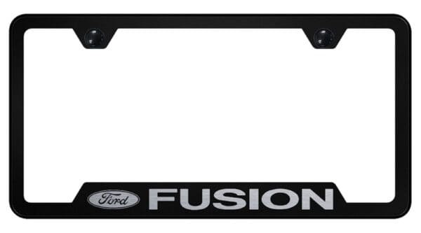 Ford Fusion Laser Etched Logo Cut-Out License Plate Frame