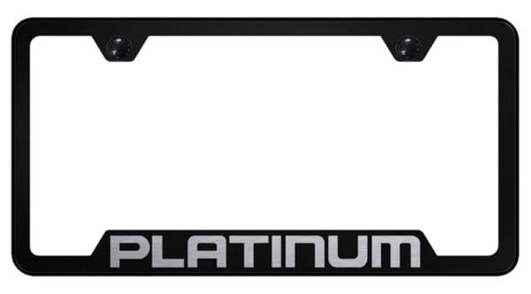 Ford Platinum Laser Etched Logo Cut-Out License Plate Frame