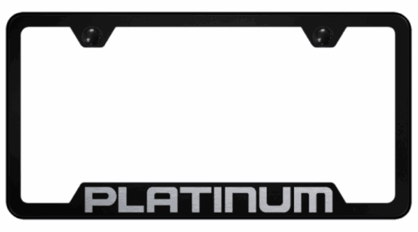 Ford Platinum Laser Etched Logo Notched License Plate Frame Official Licensed