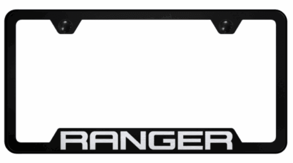 Ford Ranger Laser Etched Logo Notched License Plate Frame Official Licensed