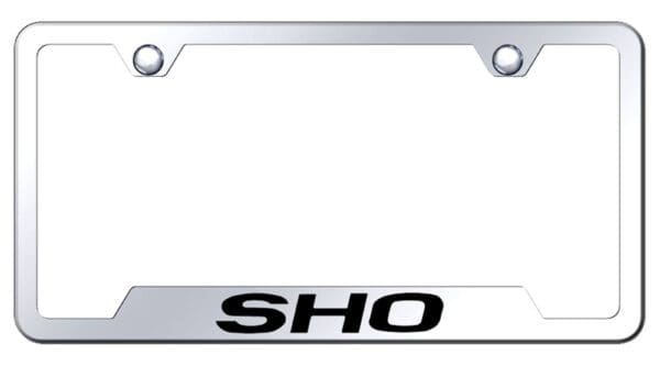Ford SHO Laser Etched Logo Cut-Out License Plate Frame (Chrome)