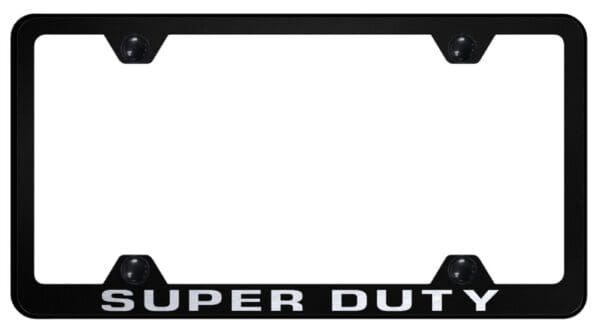 Ford Super Duty Laser Etched Logo Wide Body License Plate Frame