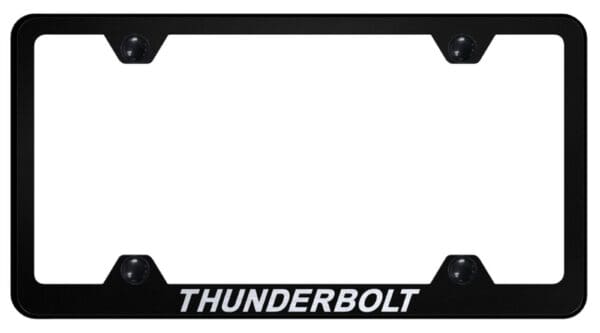 Ford Thunderbolt Laser Etched Logo Wide Body License Plate Frame