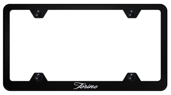 Ford Torino Laser Etched Logo Wide Body License Plate Frame
