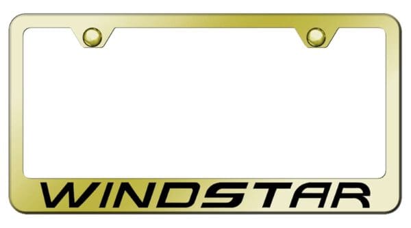 Ford Windstar Laser Etched Logo Stainless Steel License Plate Frame