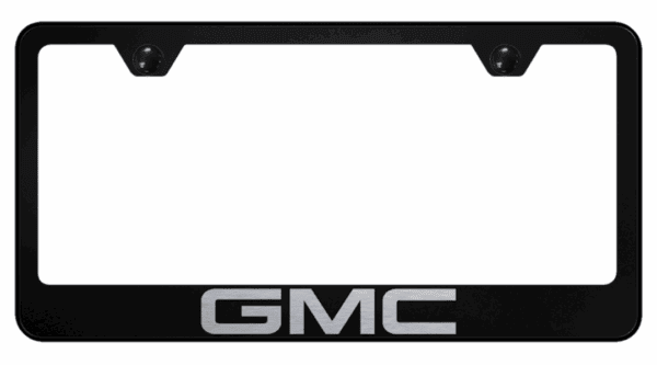 GMC Laser Etched Logo Standard License Plate Frame Official Licensed