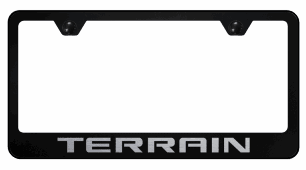 GMC Terrain Laser Etched Logo Standard License Plate Frame Official Licensed