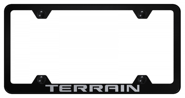 GMC Terrain Laser Etched Wide Body License Plate Frame Official Licensed
