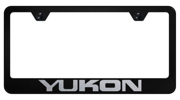 GMC Yukon Laser Etched Logo Stainless Steel License Plate Frame
