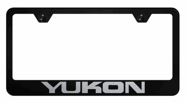 GMC Yukon Laser Etched Logo Standard License Plate Frame Official Licensed