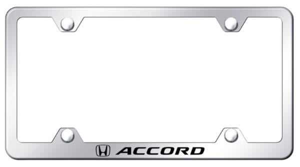 Honda Accord Wide Body License Plate Frame (Chrome)