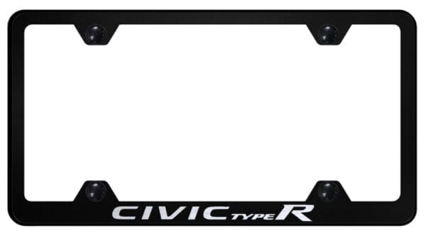 Honda Civic Type R Stainless Steel Wide Body License Plate Frame