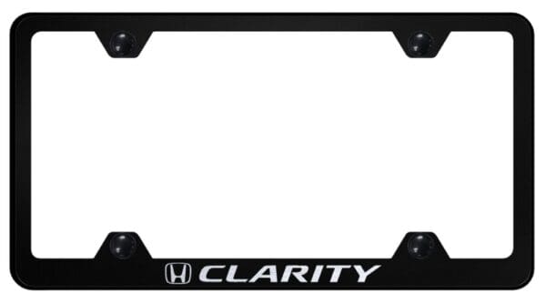 Honda Clarity Laser Etched Stainless Steel Wide Body License Plate Frame