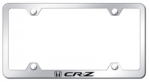 Honda CR-Z Laser Etched Logo Mirror Chrome License Plate Frame Official Licensed