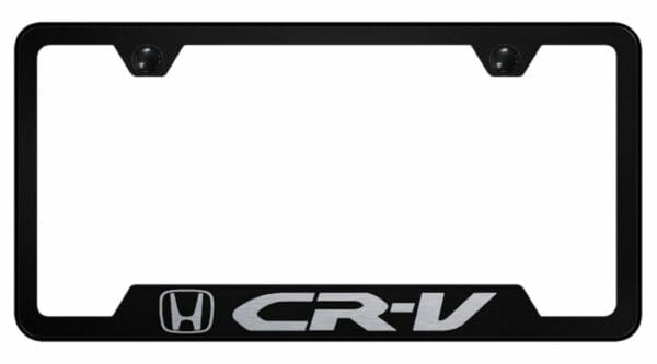 Honda Crv Black Stainless Steel License Plate Frame - GF.CRV.EB