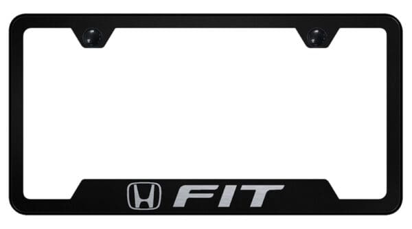 Honda Fit Laser Etched Logo Cut-Out License Plate Frame