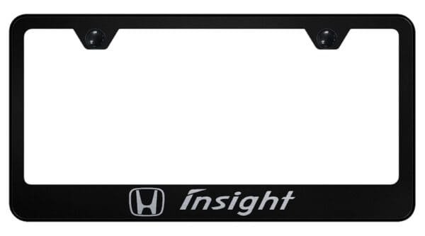 Honda Insight Laser Etched Logo Stainless Steel License Plate Frame