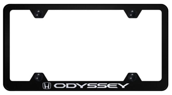 Honda Odyssey Laser Etched Stainless Steel Wide Body License Plate Frame