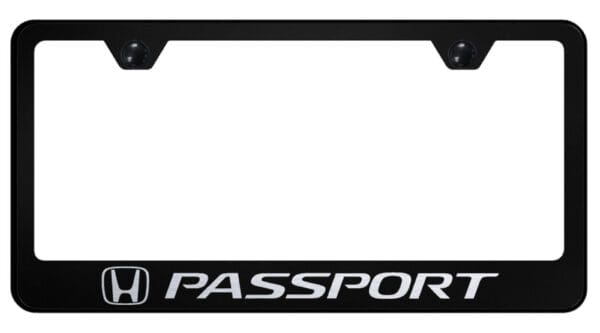 Honda Passport Laser Etched Logo Stainless Steel License Plate Frame