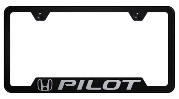 Honda Pilot Laser Etched Logo Cut-Out License Plate Frame