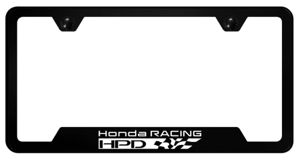 Honda Racing HPD Polycarbonate Notched License Plate Frame Official Licensed