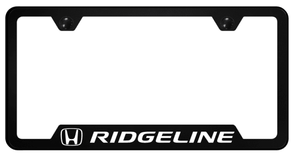 Honda Ridgeline Logo Polycarbonate Notched License Plate Frame Official Licensed