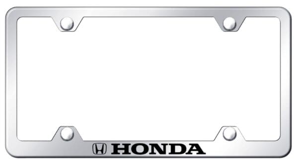 Honda Wide Body License Plate Frame (Chrome)