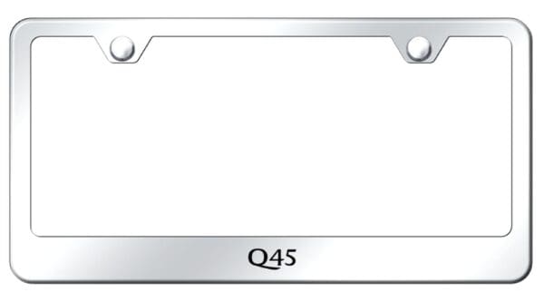 Infiniti Q45 Laser Etched Logo Stainless Steel License Plate Frame (Chrome)