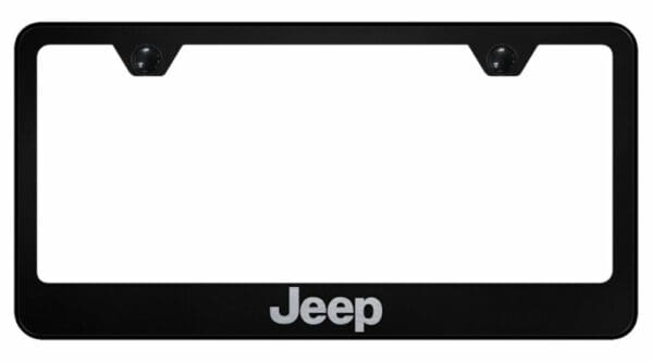 Jeep Black Stainless Steel License Plate Frame