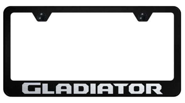 Jeep Gladiator Laser Etched Logo Stainless Steel License Plate Frame