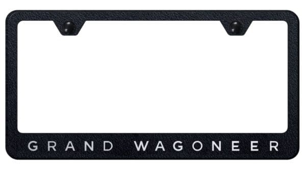 Jeep Grand Wagoneer Laser Etched Stainless Steel License Plate Frame