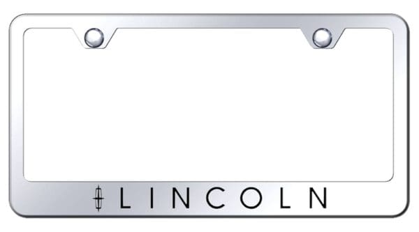 Lincoln Laser Etched License Plate Frame (Chrome)