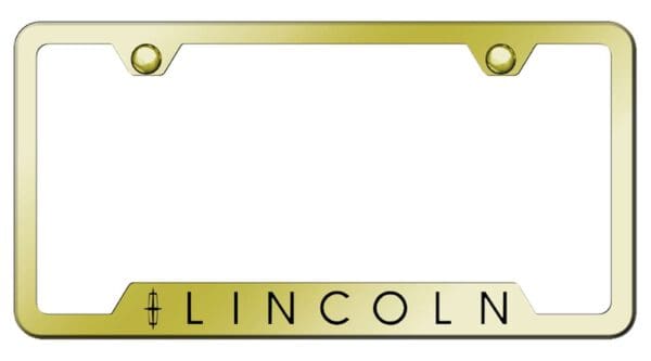 Lincoln Laser Etched Logo Cut-Out License Plate Frame