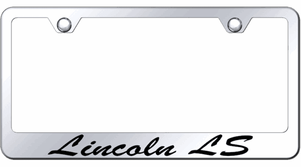 Lincoln LS Laser Etched Script Logo Chrome License Plate Frame Official Licensed