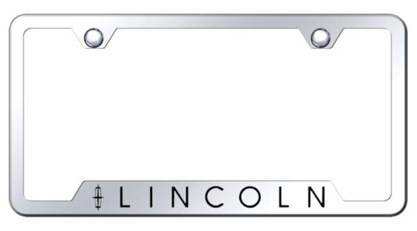 Lincoln Mirrored Chrome Stainless Steel License Plate Frame - GF.LIN.EC