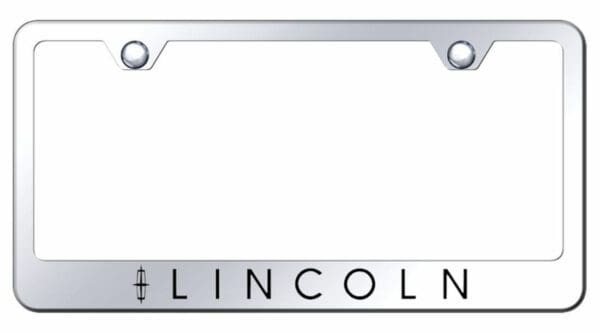 Lincoln Mirrored Chrome Stainless Steel License Plate Frame - LF.LIN.EC
