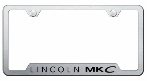 Lincoln Mkc Brushed Chrome Stainless Steel License Plate Frame