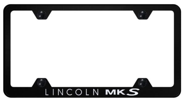 Lincoln MKS Laser Etched Logo Wide Body License Plate Frame