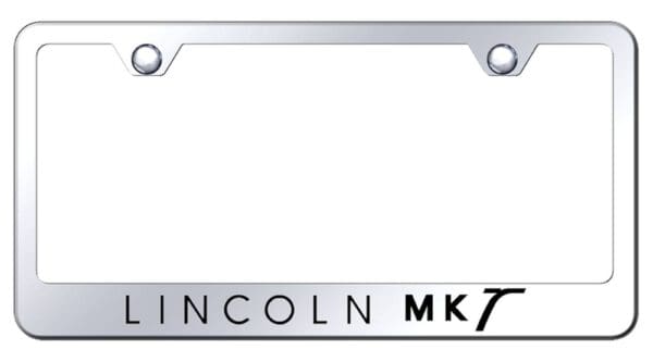 Lincoln MKT Laser Etched Logo Stainless Steel License Plate Frame (Chrome)