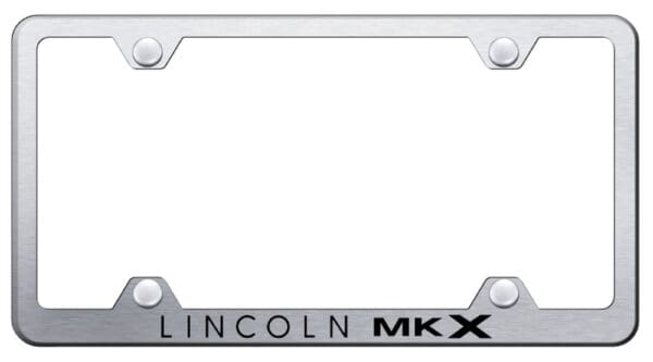 Lincoln MKX Laser Etched Logo Wide Body License Plate Frame