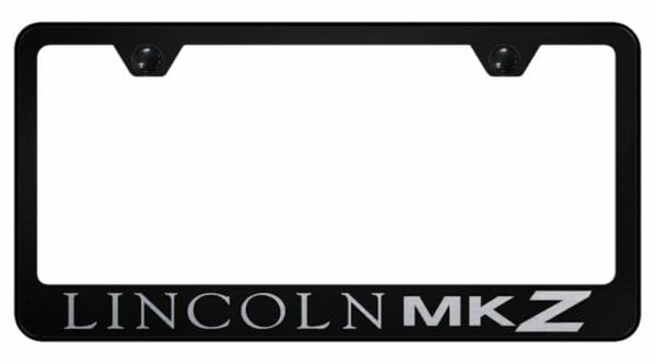 Lincoln Mkz Black Stainless Steel License Plate Frame - LF.MKZ.EB