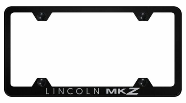 Lincoln Mkz Black Stainless Steel License Plate Frame - LFW.MKZ.EB
