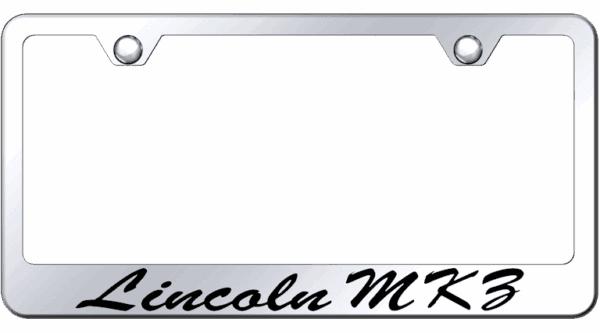 Lincoln MKZ Etched Script Logo Chrome License Plate Frame Official Licensed