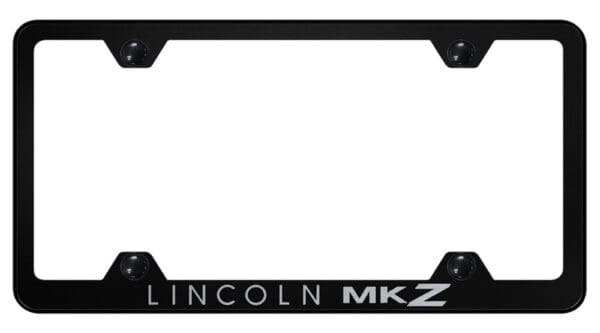 Lincoln MKZ Laser Etched Logo Wide Body License Plate Frame
